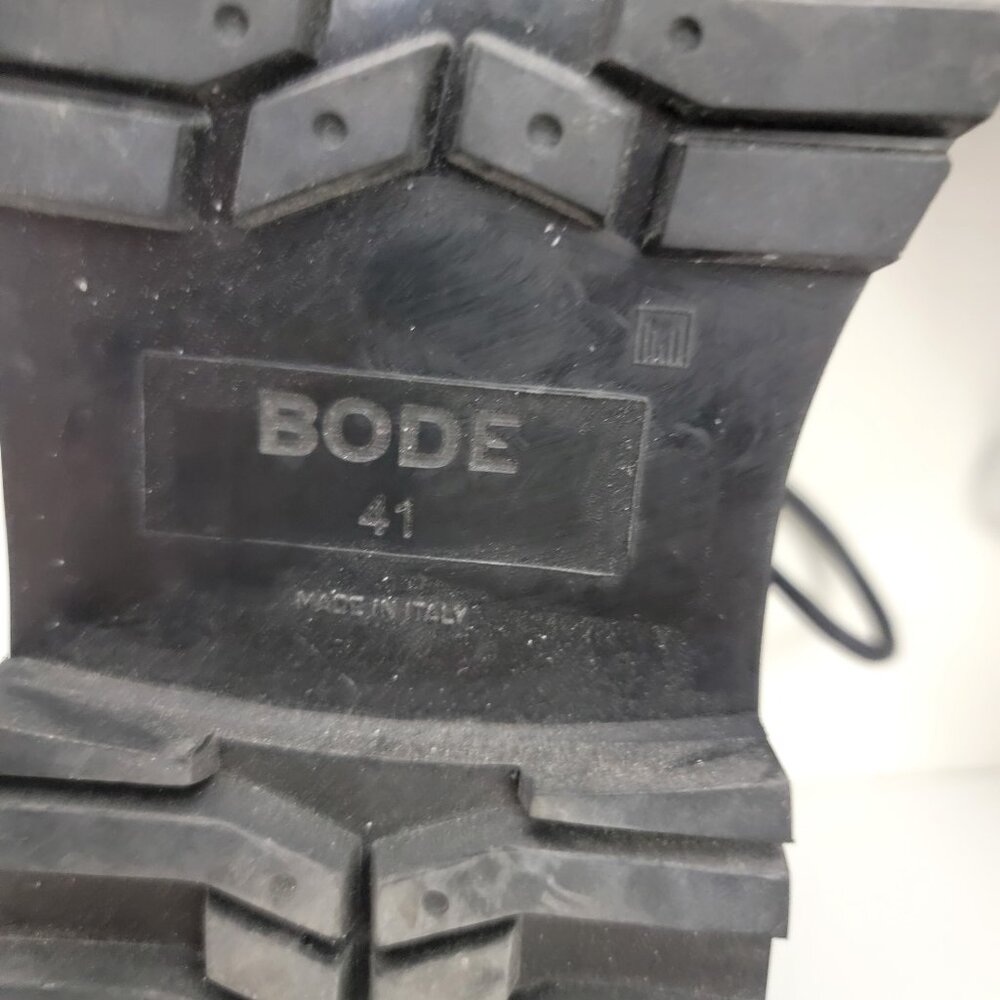 BODE University Leather Derby Loafers in Black 41 8 - Picture 11 of 12